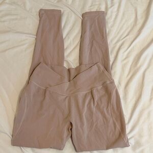 Alphalete - crossover tan leggings